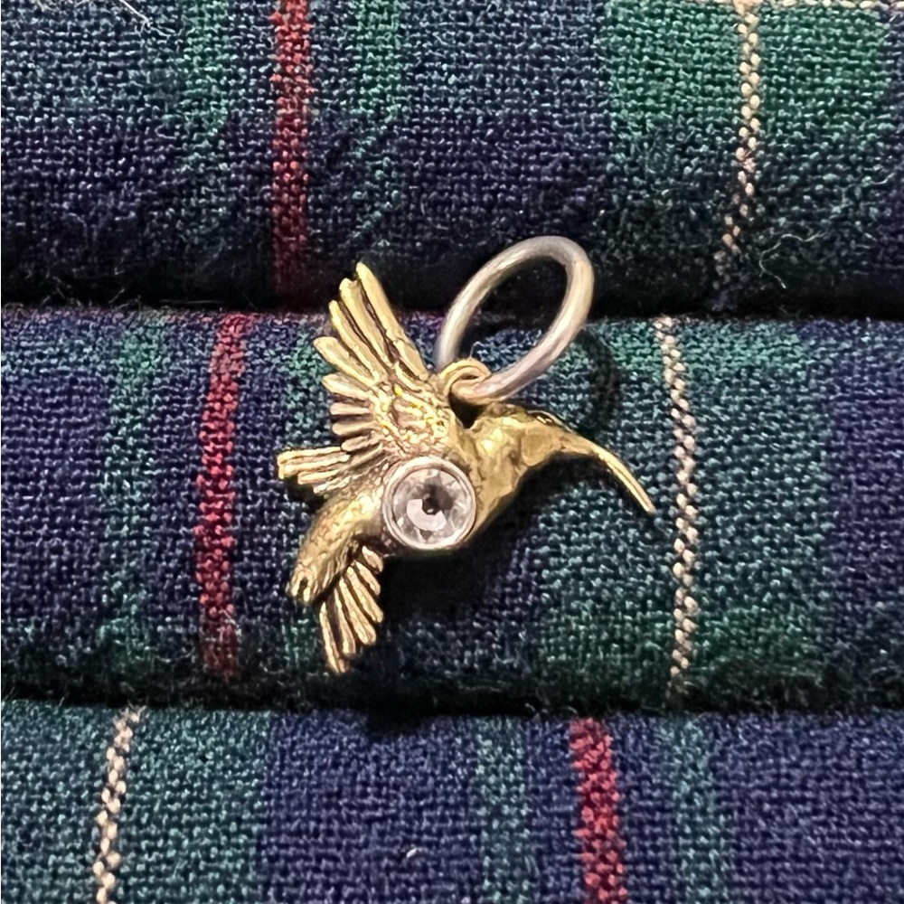 Waxing Poetic Hummingbird Pendant “ONWARD”